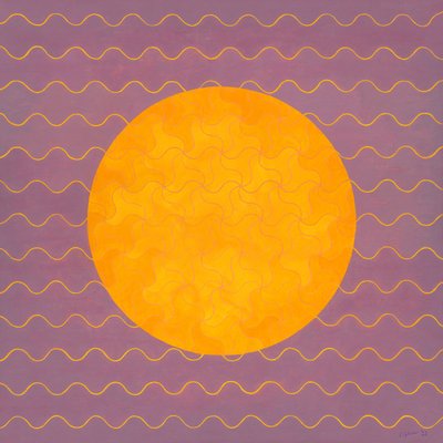 Summer Sunrise, 2022 (akryyli kankaalle) tekijältä Leigh Glover