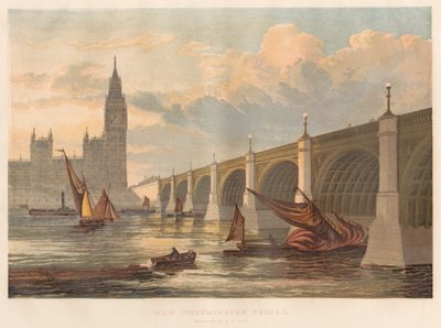 Uusi Westminster Bridge, suunnittelija P. N. Page tekijältä Leighton Brothers