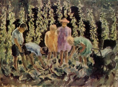 "Evakuoidut, jotka kasvattavat kaalia", 1940, 1943. tekijältä Leila Faithfull