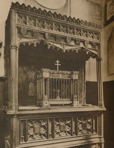 Ikuisesti palava Toc H:n huoltolamppu paikassa Allhallows, Barking, c1935. tekijältä Lemere