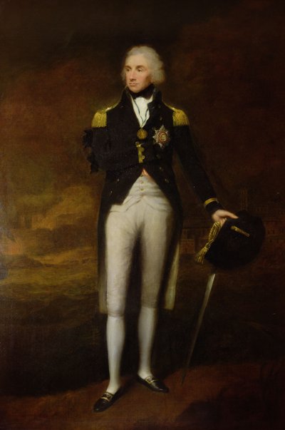 Amiraali varakreivi Nelsonin (1758-1805) muotokuva (öljy kankaalle) tekijältä Lemuel Francis Abbott
