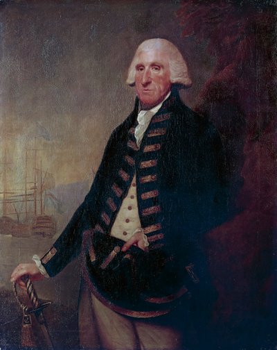 Muotokuva Sir Samuel Hoodista, varakreivi Hoodista (Butleigh tekijältä Lemuel Francis Abbott