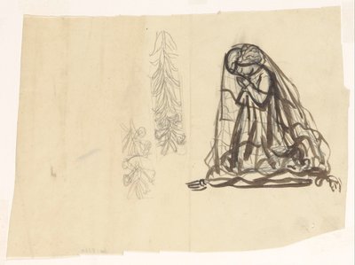 Rukoileva tyttö ja koriste tekijältä Leo Gestel