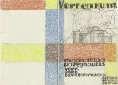 Maandblad Verf en Kunst van P.A. Regnault (Entwurf in Farbe) tekijältä Leo Gestel