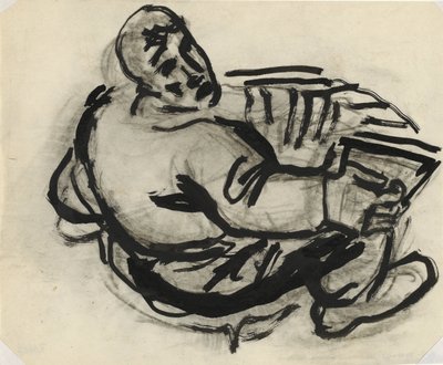 Mies harmonikka Ilman otsikkoa tekijältä Leo Gestel