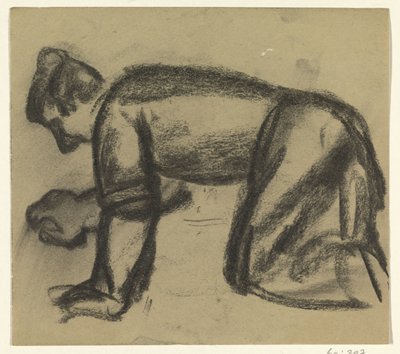 Mies käsissä ja polvissa tekijältä Leo Gestel