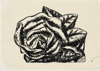 Nimetön (ruusu) Vinjetti Gestelin elämäkertaan prof. W. van der Pluym tekijältä Leo Gestel