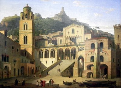 Klenzen katedraalin aukio Amalfi tekijältä Leo von Klenze