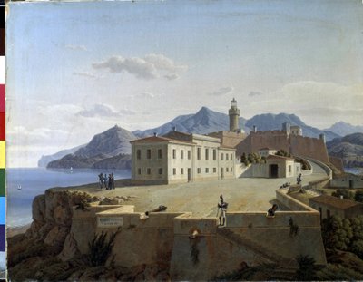 Napoleon Bonaparte Portoferraiossa. Napoleon Bonaparte Portoferraiossa. Napoleon Ier Bonaparte (1769-1821) maanpaossa Portoferraiossa (Italia) vuonna 1814. Leo Von Klenzen (1784-1864) maalaus tekijältä Leo von Klenze