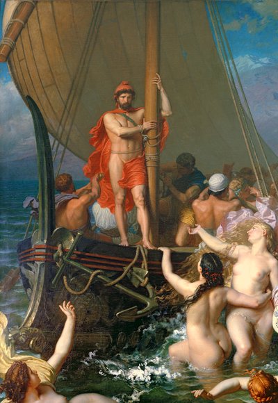 Ulysses ja sireenit (yksityiskohta 154170) tekijältä Leon Auguste Adolphe Belly