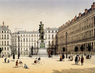 Place Cambronne Nantesissa, Ranska tekijältä Leon Auguste Asselineau