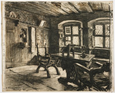 Durerin huone Nürnbergissä, 1896 tekijältä Leon Augustin Lhermitte