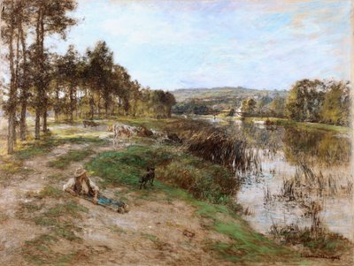 Marnen rannalla, 1904 tekijältä Leon Augustin Lhermitte