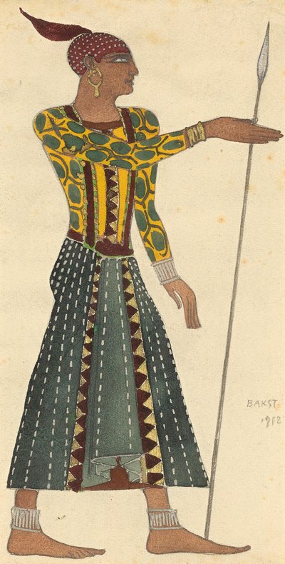 Pukusuunnittelu A. Arenskyn Cleopatra-balettiin, 1912. tekijältä Leon Bakst