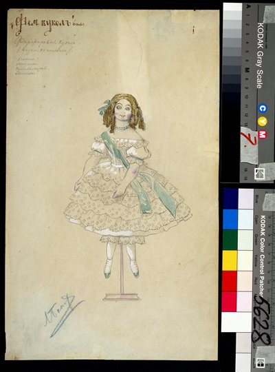 Puku Joseph Bayerin (1852-1913) ohjaamaan balettiin "la poupee feerique" tekijältä Leon Bakst