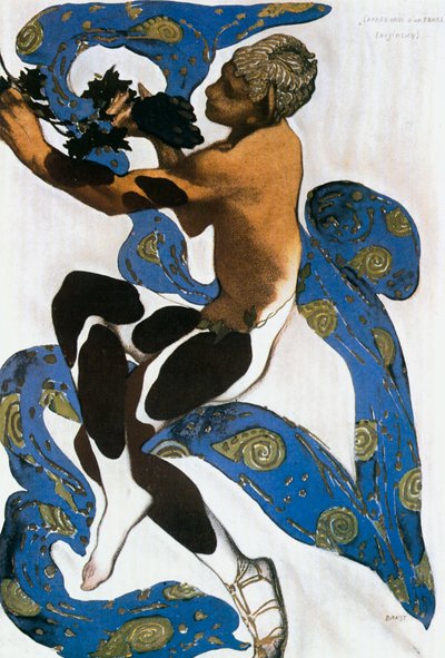 Faun, Claude Debussyn baletin pukuluonnos. tekijältä Leon Bakst