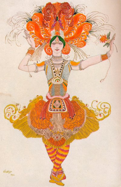 Tulilintu, 1922, 1923 tekijältä Leon Bakst