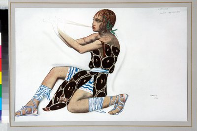 "Narcisse" Leon Bakstin (1866-1924) suunnittelema puku Nicolas Tcherepninen (1873-1945) balettiin "Narcisse" tekijältä Leon Bakst