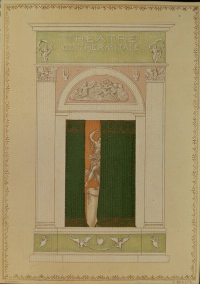 Nykybaletin näytelmäkirjan kansi, 1902 tekijältä Leon Bakst