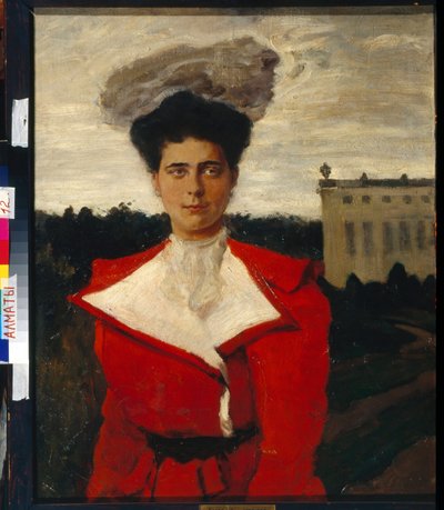 ""Muotokuva de Helene Vladimirovna de Russie (1882-1957)"" (Venäjän suurherttuatar Jelena Vladimirovnan (1882-1957) muotokuva) Leon Bakstin kuva (1866-1924) Koko 81x65 cm Öljy kankaalle Kazakstanin valtion taidemuseo Tasavalta, Almaty tekijältä Leon Bakst