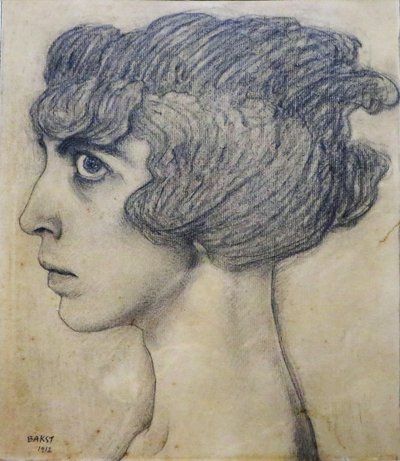 Marchesa Luisa Casatin muotokuva, 1912. tekijältä Leon Bakst