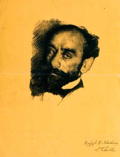 Taiteilija Isaak Levitanin muotokuva, 1899. tekijältä Leon Bakst