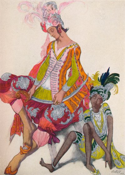 Prince And Slave Revant, 1922, 1923 tekijältä Leon Bakst