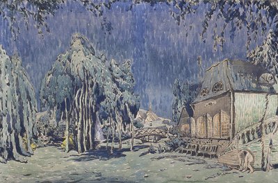 Lavastus Robert Schumannin balettiin Les Papillons tekijältä Leon Bakst