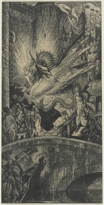 Tutkimus lavastusta varten tekijältä Leon Bakst