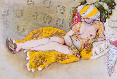 Keltainen sulttaana, 1916. tekijältä Leon Bakst