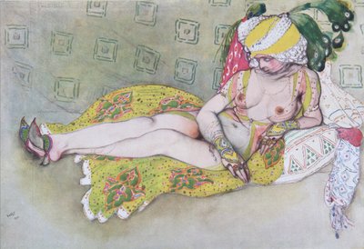 Keltaisen sulttaanien vaimo, 1916 tekijältä Leon Bakst