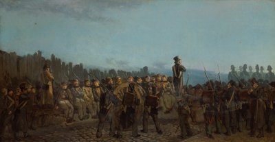Kremlin Bicetrestä lähtevät vangit (öljy kankaalle) tekijältä Leon Charles Adrien Bailly