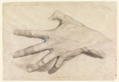Piirustus, Käden tutkimus, 1881-92 tekijältä Leon Dabo