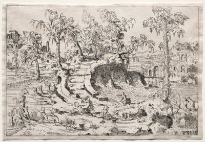Maisema Putin kanssa, c. 1550. tekijältä Leon Davent
