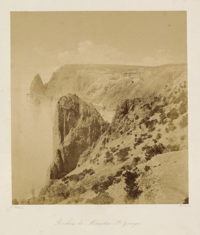 Pyhän Yrjön luostarin kalliot (Rochers du Monastere St. Georges) tekijältä Leon Eugéne Méhédin