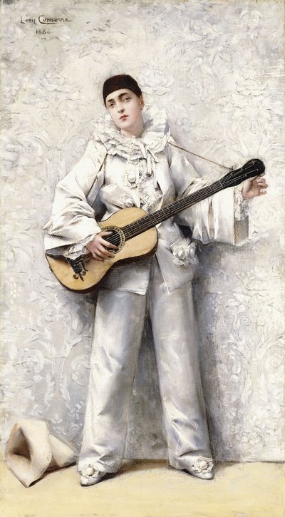 Pierrot, 1886 tekijältä Leon Francois Comerre