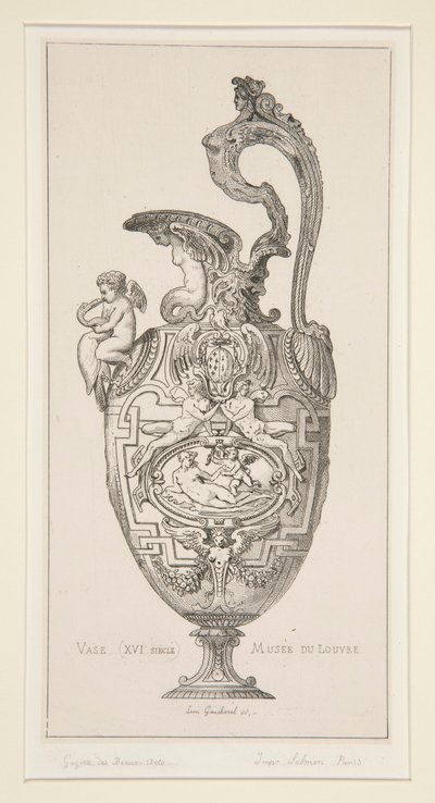 Maljakko (XVI vuosisadan) Louvre-museo tekijältä Leon Gaucherel