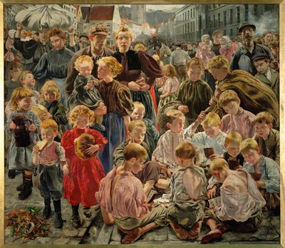 Lapset (maalaus kankaalle) tekijältä Leon Henri Marie Frederic