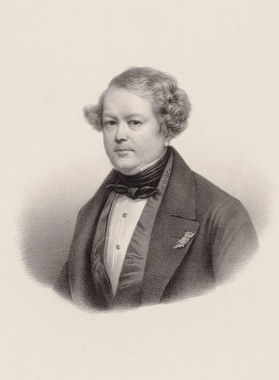 Muotokuva säveltäjä Auguste-Mathieu Panseronista 1796-1859, 1850. tekijältä Leon Noel