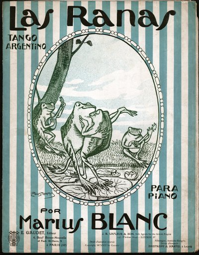 Sammakot tanssivat tangoa. 1914 (kuva) tekijältä Leon Pousthomis