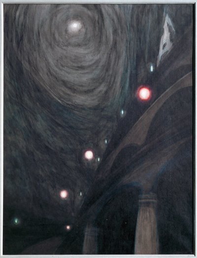 Clair de Lune et Lumieres. Gouache paperille ... (gouache paperille) tekijältä Leon Spilliaert