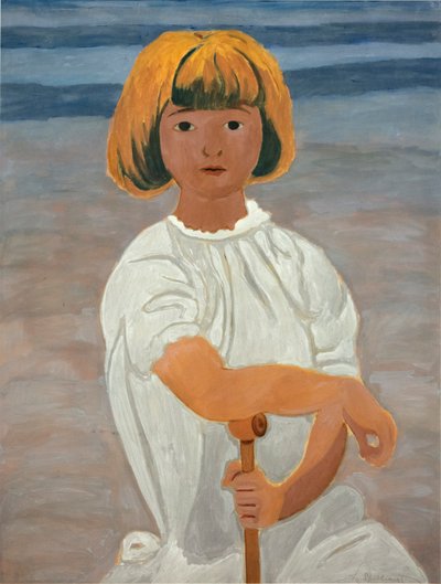 Garota na praia finlandesa tekijältä Leon Spilliaert