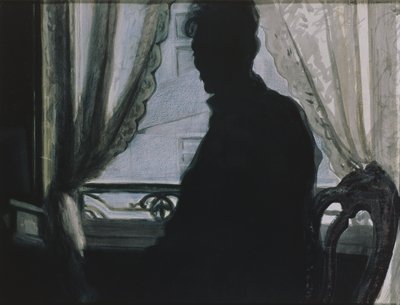 Taiteilijan siluetti tekijältä Leon Spilliaert