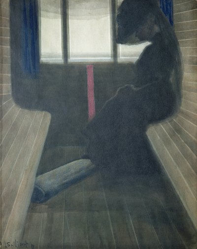 Nainen junassa, leski tekijältä Leon Spilliaert