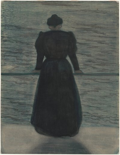 Nainen meren rannalla tekijältä Leon Spilliaert