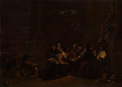 Pashur löi Jeremiaa temppelissä tekijältä Leonaert Bramer