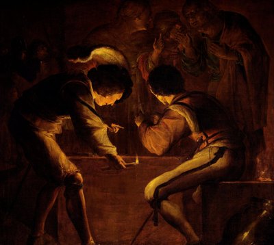Pyhän Pietarin kieltäminen tekijältä Leonaert Bramer