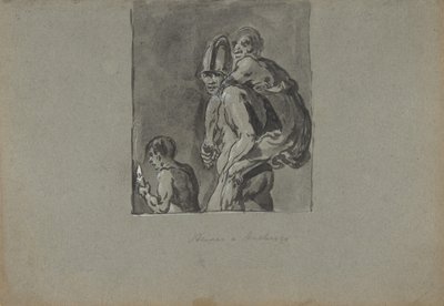 Aeneas ja Anchises, 1611-74. tekijältä Leonard Bramer