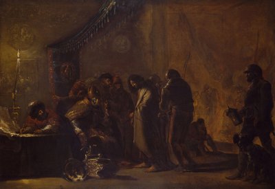 Kristus ennen Kaifasta, 1640-1645. tekijältä Leonard Bramer