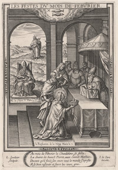 Les Festes du mois de Feburier (Helmikuu: Neitsyen puhdistaminen) tekijältä Leonard Gaultier